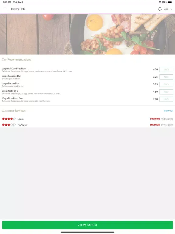 Dawn's Deli. iPad  スクリーンショット