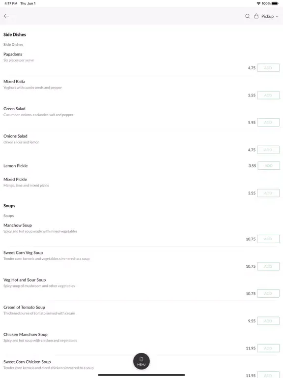 Скриншоты Hyderabad Flavours Upper Mount iPad 