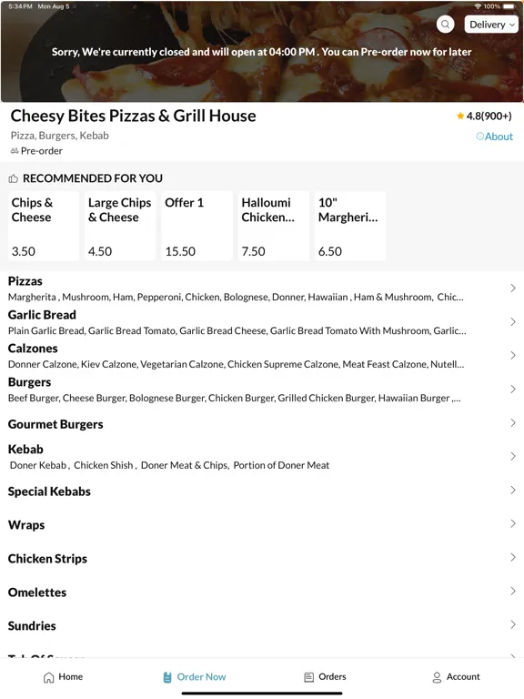 Cheesy Bite Pizza &Grill House iPad  سکرین شاٹس