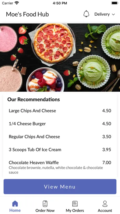 Moe's Food Hub Screenshots