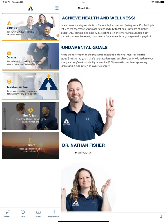 ภาพหน้าจอของ Achieve Health & Wellness iPad 