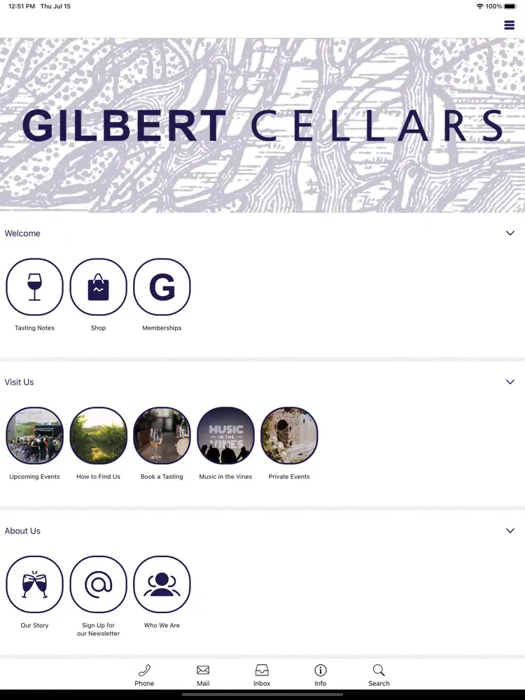 تصاویر Gilbert Cellars iPad 