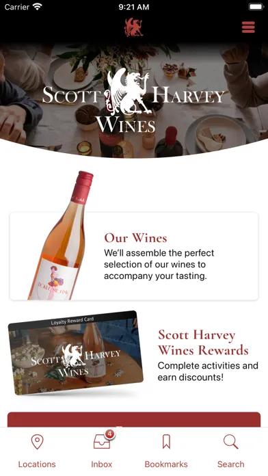 Zrzuty ekranu Scott Harvey Wines
