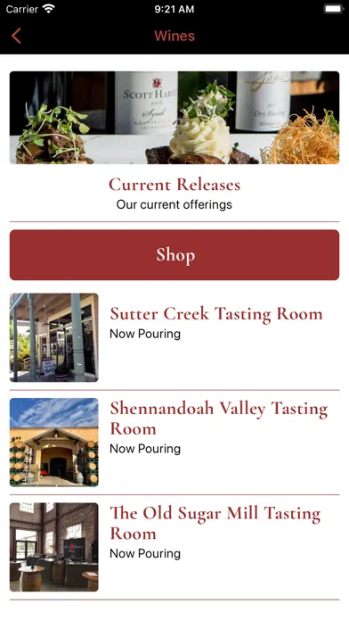 Zrzuty ekranu Scott Harvey Wines