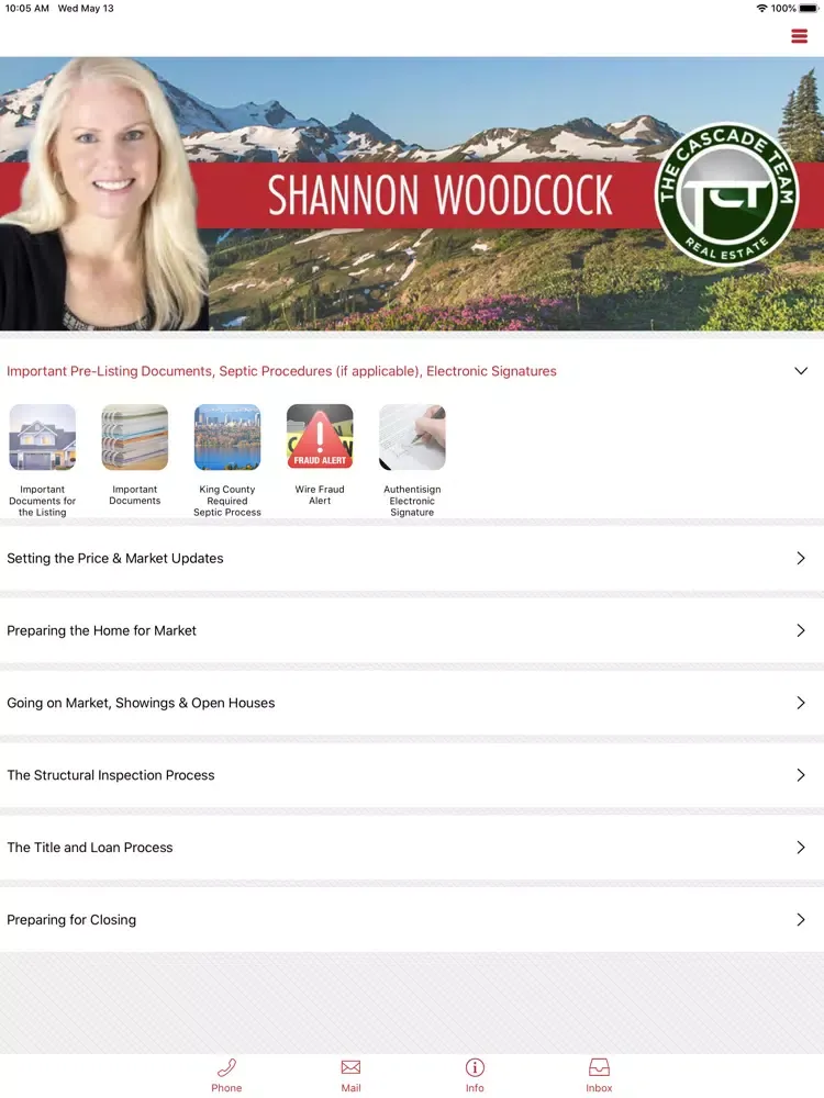 Screenshot di Shannon Woodcock Realty iPad 