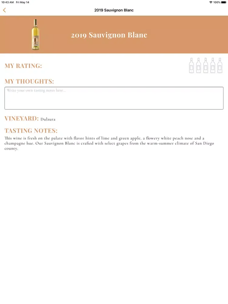 Capturas de pantalla de Twin Oaks Valley Winery iPad 