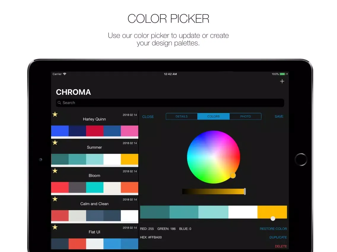 Chroma Room iPad  Screenshots