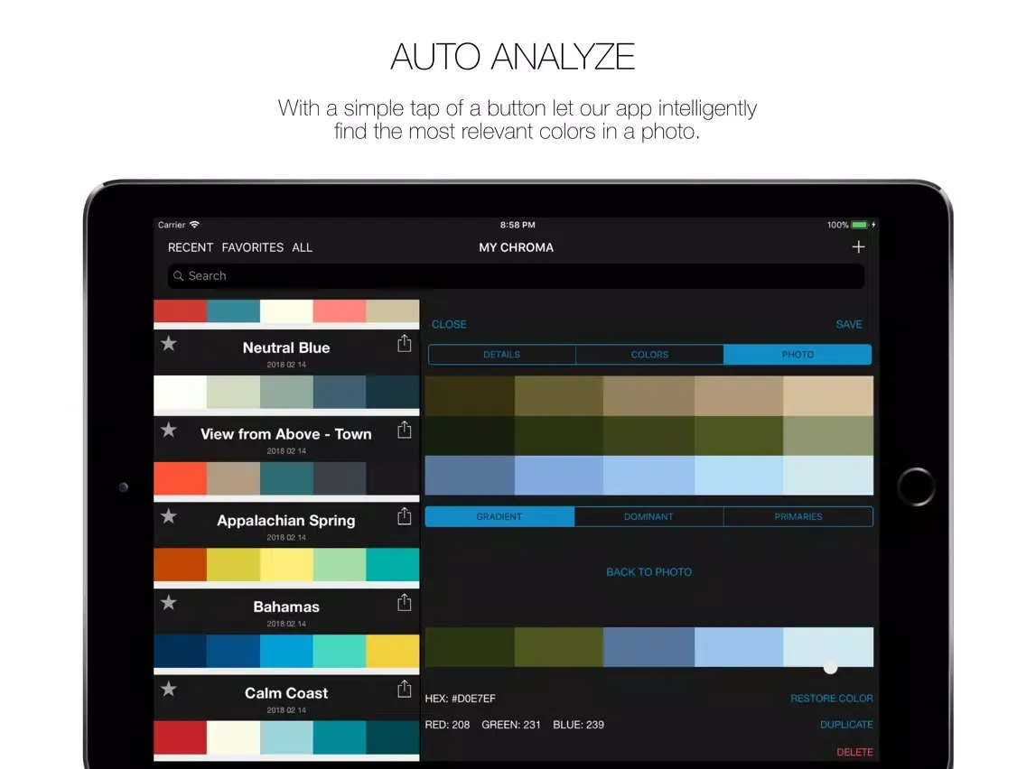 Chroma Room iPad  Screenshots