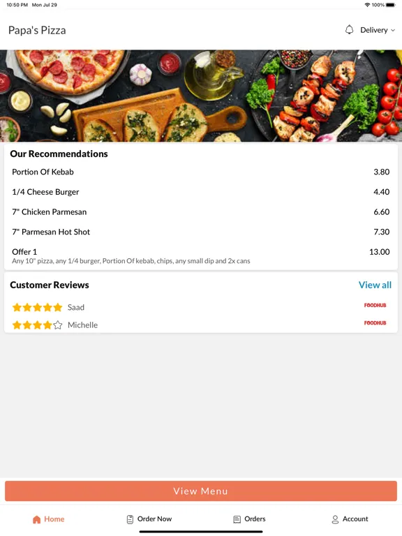Papa's Pizza Middlesborough iPad 应用截图