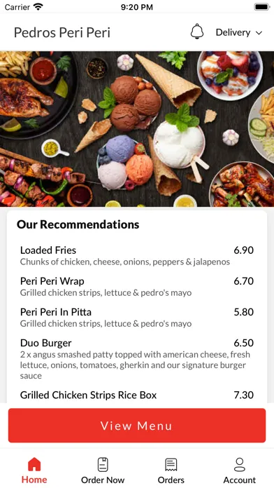 Ảnh chụp màn hình của Pedros Peri Peri