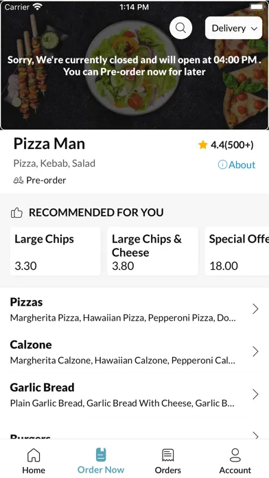 ภาพหน้าจอของ Pizza Man Mansfield