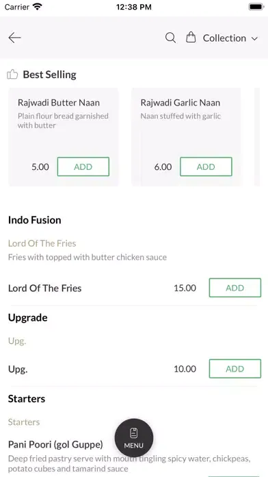Ảnh chụp màn hình của Rajwadi AuthenticIndianCuisine