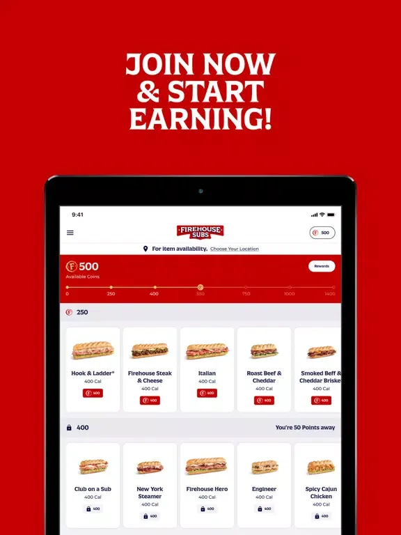 Firehouse Subs CH iPad  Screenshots