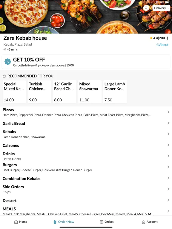 Zara Kebab house iPad  Screenshots