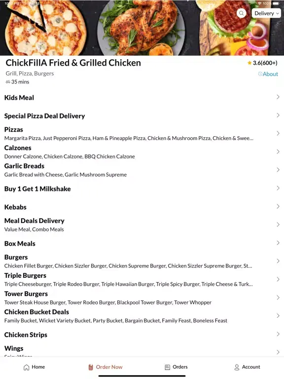 ChickFillA Fried & Grilled iPad 应用截图