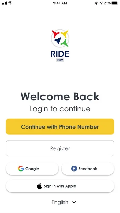 Zrzuty ekranu Ride FHV (Rider App)