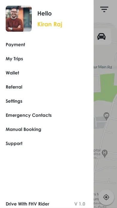 Zrzuty ekranu Ride FHV (Rider App)