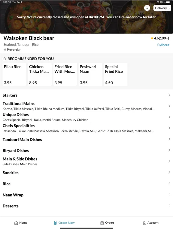 Tangkapan skrin The Black Bear iPad 