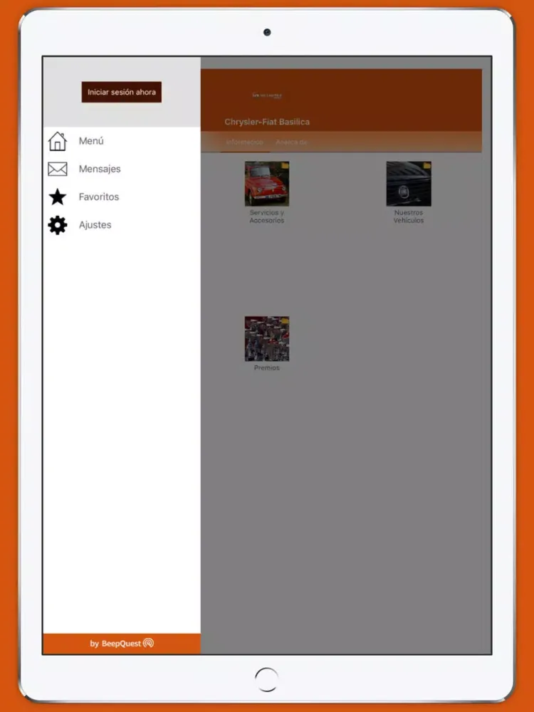 Chrysler-Fiat Basilica iPad  Ekran Görüntüleri