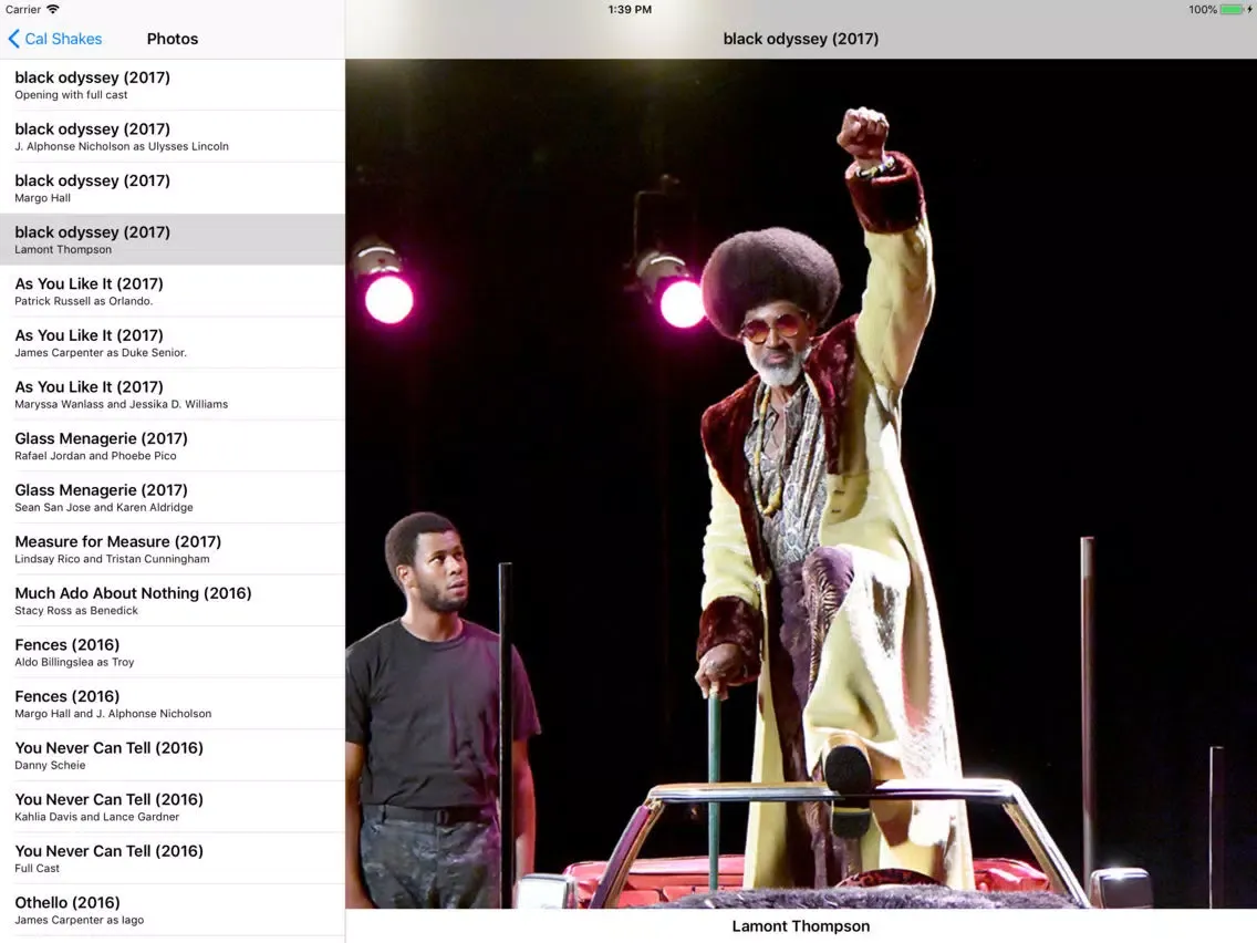 California Shakespeare History iPad  स्क्रीनशॉट