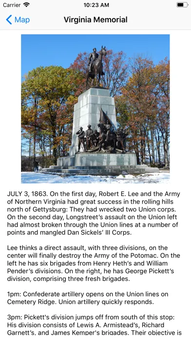 Gettysburg Auto Tour 스크린샷