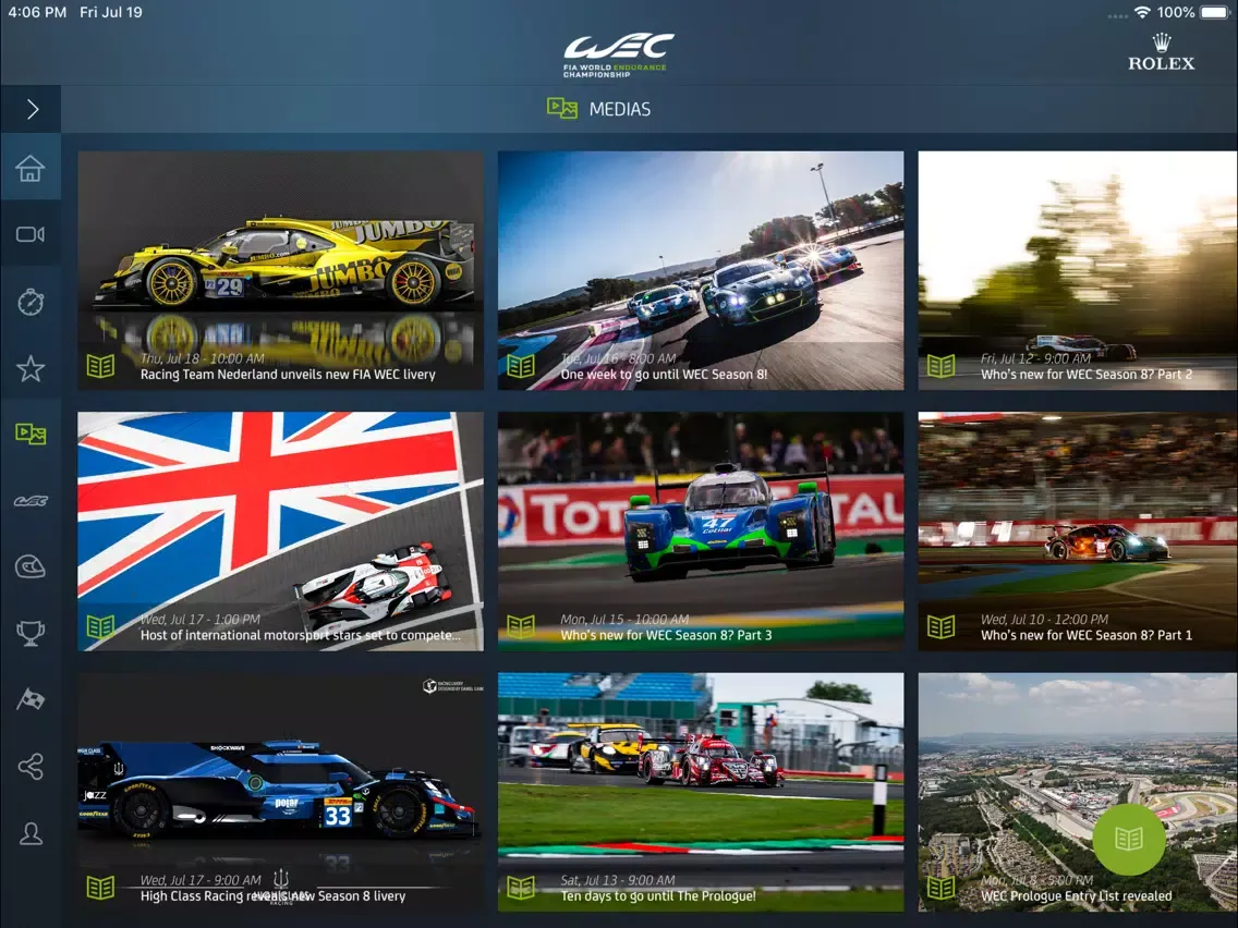 FIA WEC iPad  स्क्रीनशॉट
