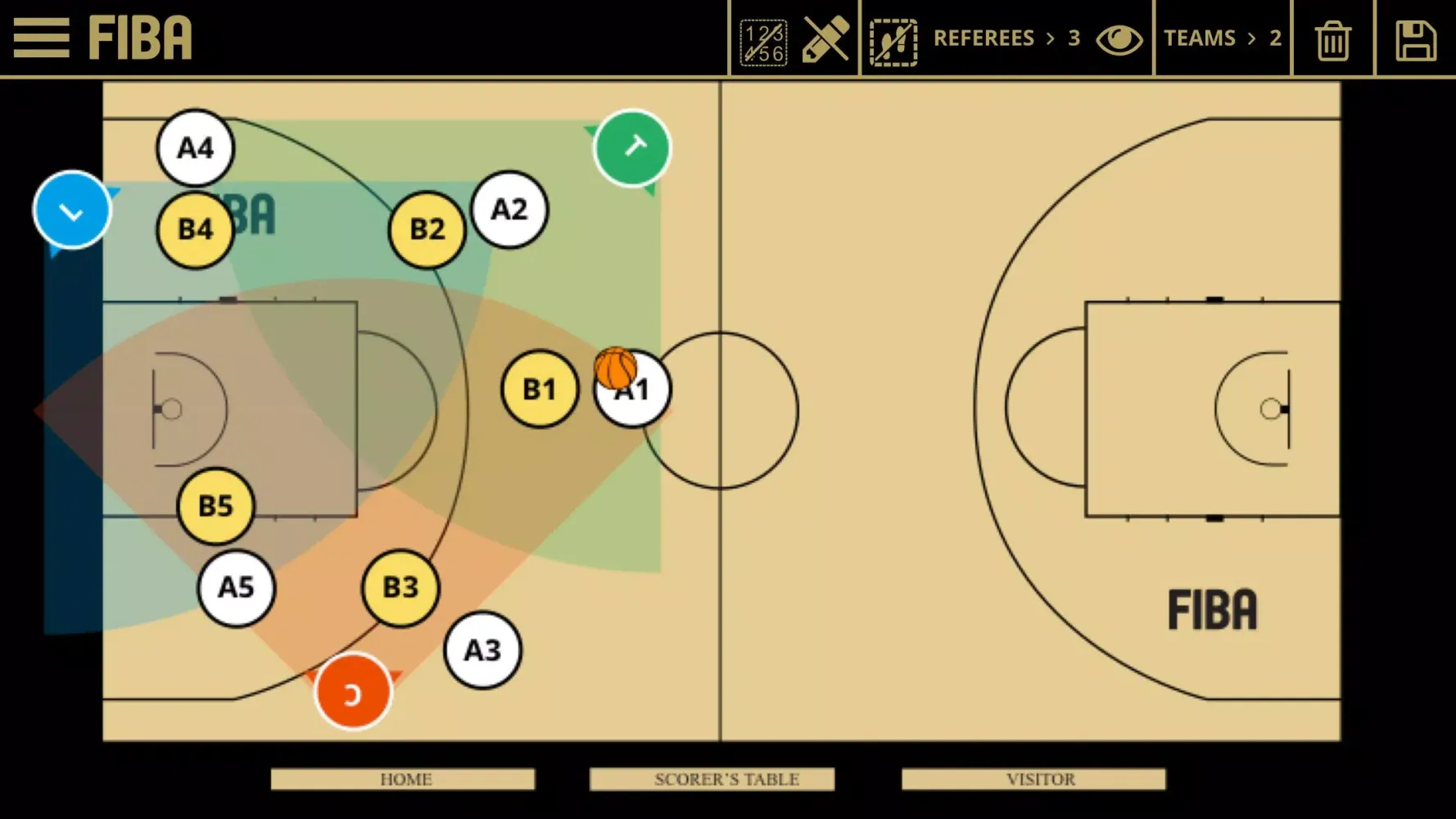Capturas de pantalla de FIBA iRef Pre-Game