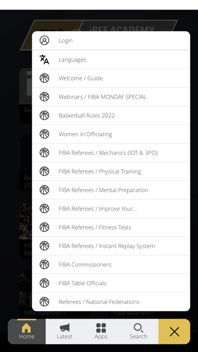 Скриншоты FIBA iRef Academy Library