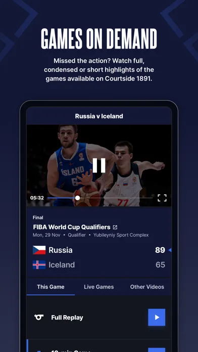 Capturas de tela do Courtside 1891