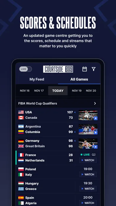 Capturas de tela do Courtside 1891