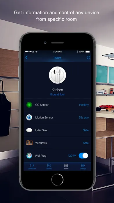Capturas de tela do FIBARO for HomeKit Devices