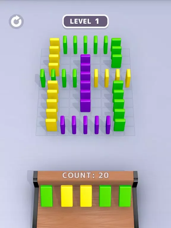 Tangkapan layar Domino Sort iPad 