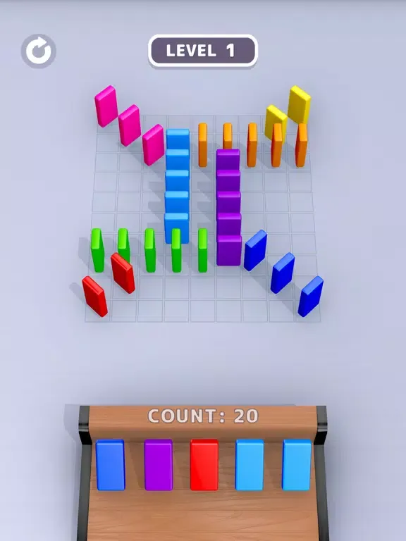Tangkapan layar Domino Sort iPad 