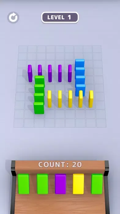 Tangkapan layar Domino Sort
