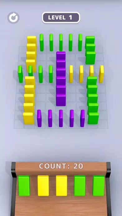 Tangkapan layar Domino Sort