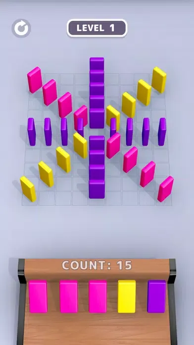 Tangkapan layar Domino Sort