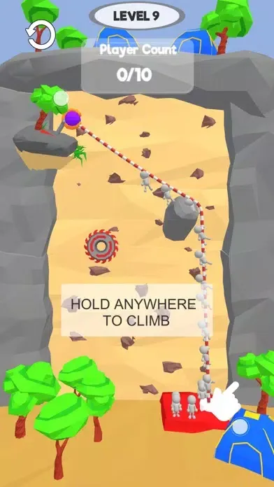 Capturas de tela do Rope Climbing 3D