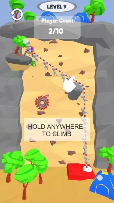 Capturas de tela do Rope Climbing 3D