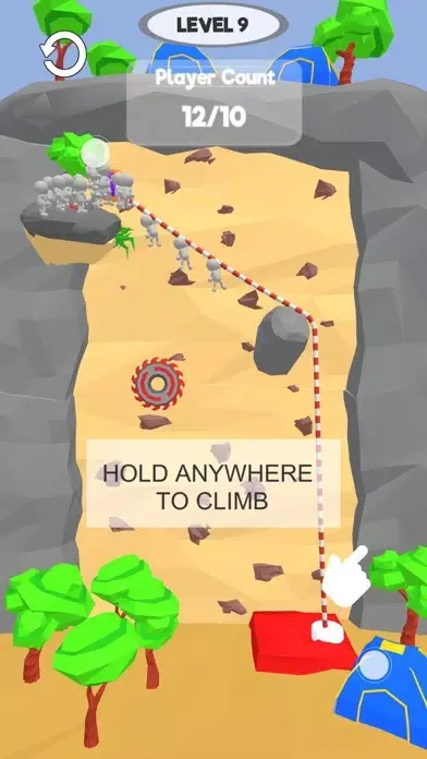 Capturas de tela do Rope Climbing 3D
