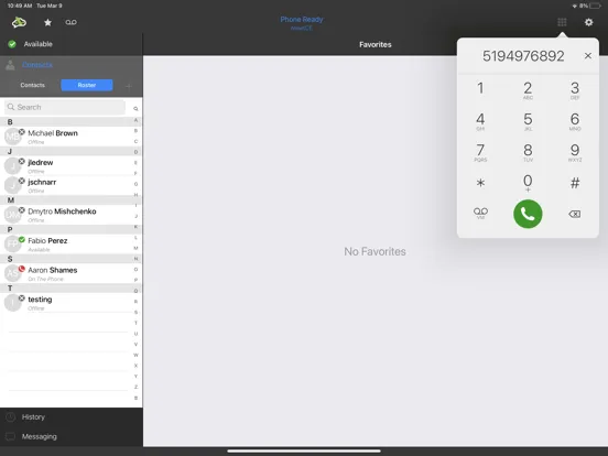 Tangkapan layar Newt Cloud iPad 