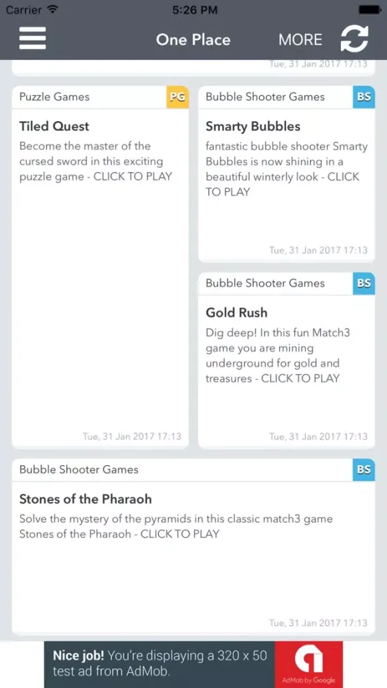 Скриншоты 100 Games - Top 100 popular games