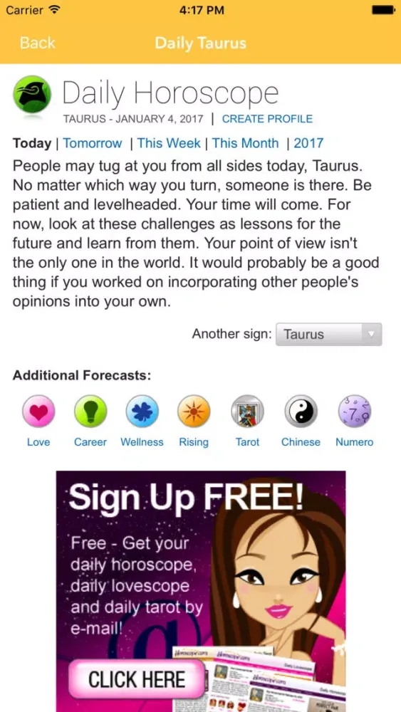 Скриншоты Daily horoscope - Astrology and tarot reading