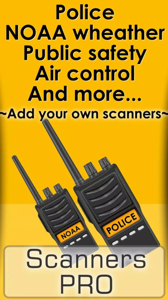 Tangkapan skrin Police radio scanners - The best radio police scanner , Air traffic control , fire & weather scanner report from online radio stations