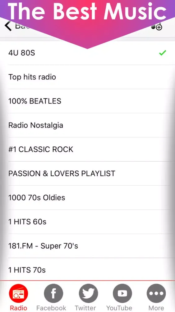 Captures d'écran de The Best 70s - 80s - 90s Oldies music playlists & songs music player - Absolute 60's 70's 80's Classic rock , Disco and country stations