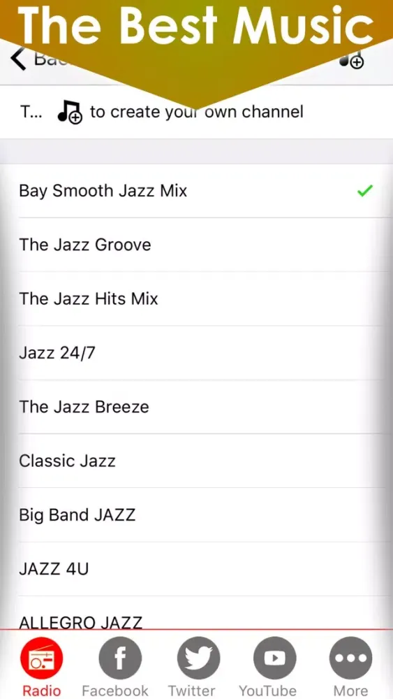 Captures d'écran de Jazz music Pro with Smooth and classic Jazz Hits & songs from live radio stations
