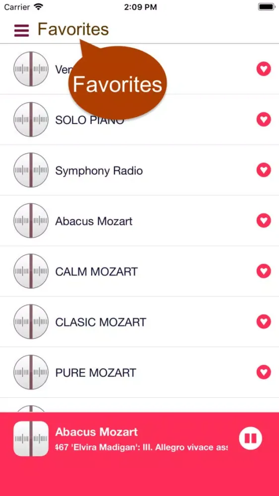 Zrzuty ekranu Mozart classic music radio FM