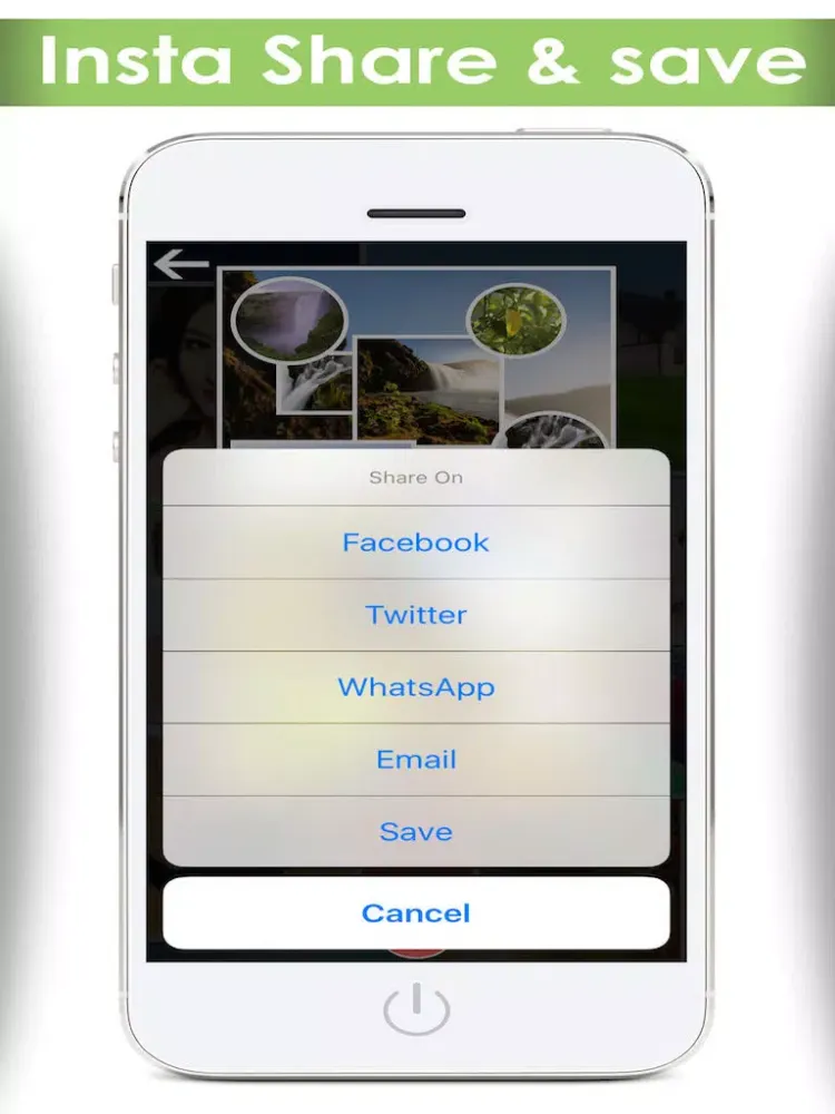 Instacollage photo shape effects blender & insta frames grid collages maker iPad  Screenshots