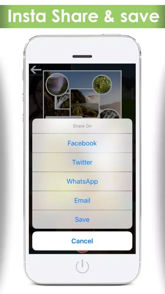 Instacollage photo shape effects blender & insta frames grid collages maker Screenshots