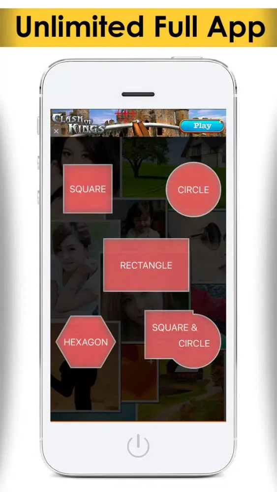 Instacollage photo shape effects blender & insta frames grid collages maker Screenshots
