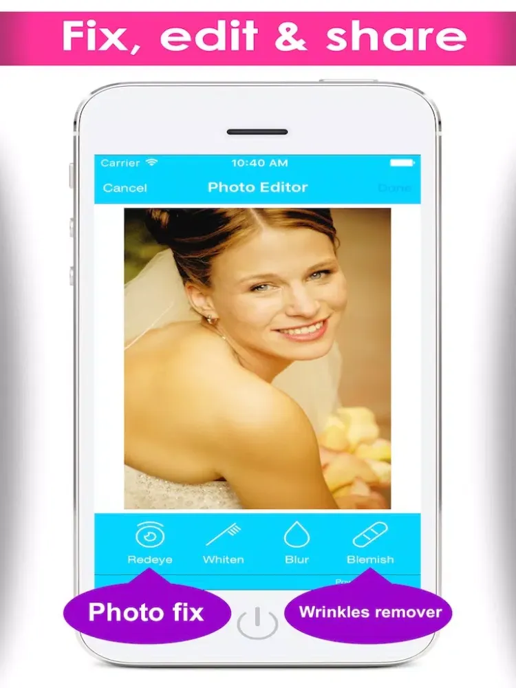My visage camera lab plus photo correction editor for smooth skin retouch & selfie picture recolour iPad  Screenshots